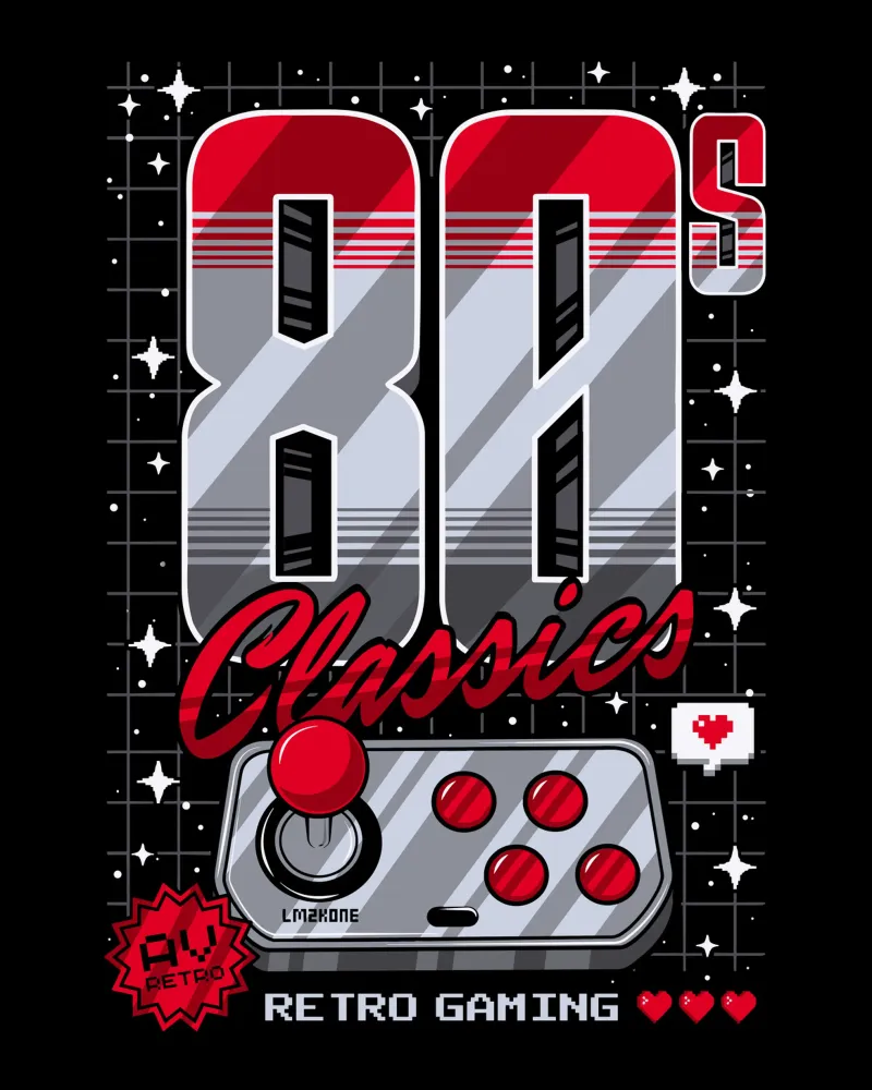Classici degli anni '80 Gioco retrò pellicola backlit da LM2KONE
