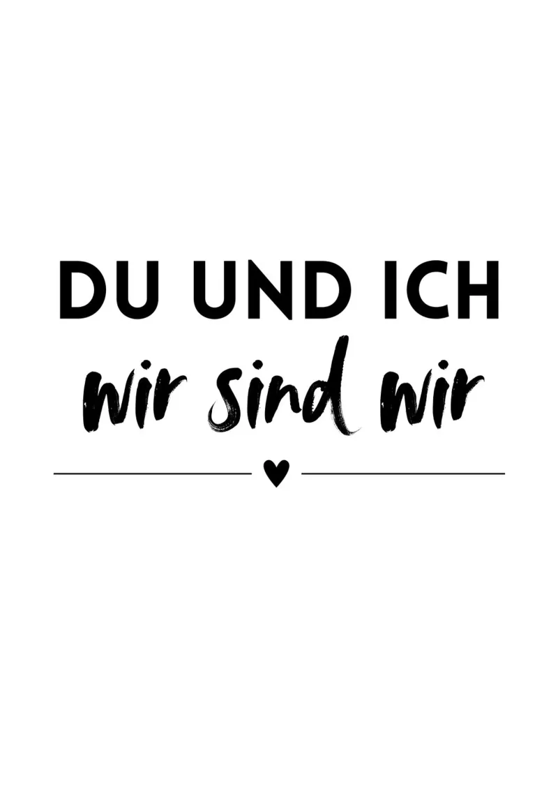 DU UND ICH - wir sind wir pellicola backlit da DigiWunderwerk