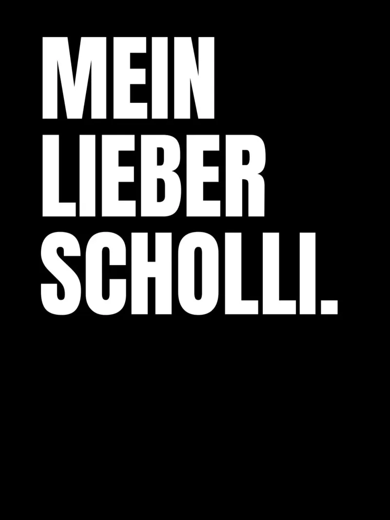 MEIN LIEBER SCHOLLI tela con Cornice a cassetta da DigiWunderwerk