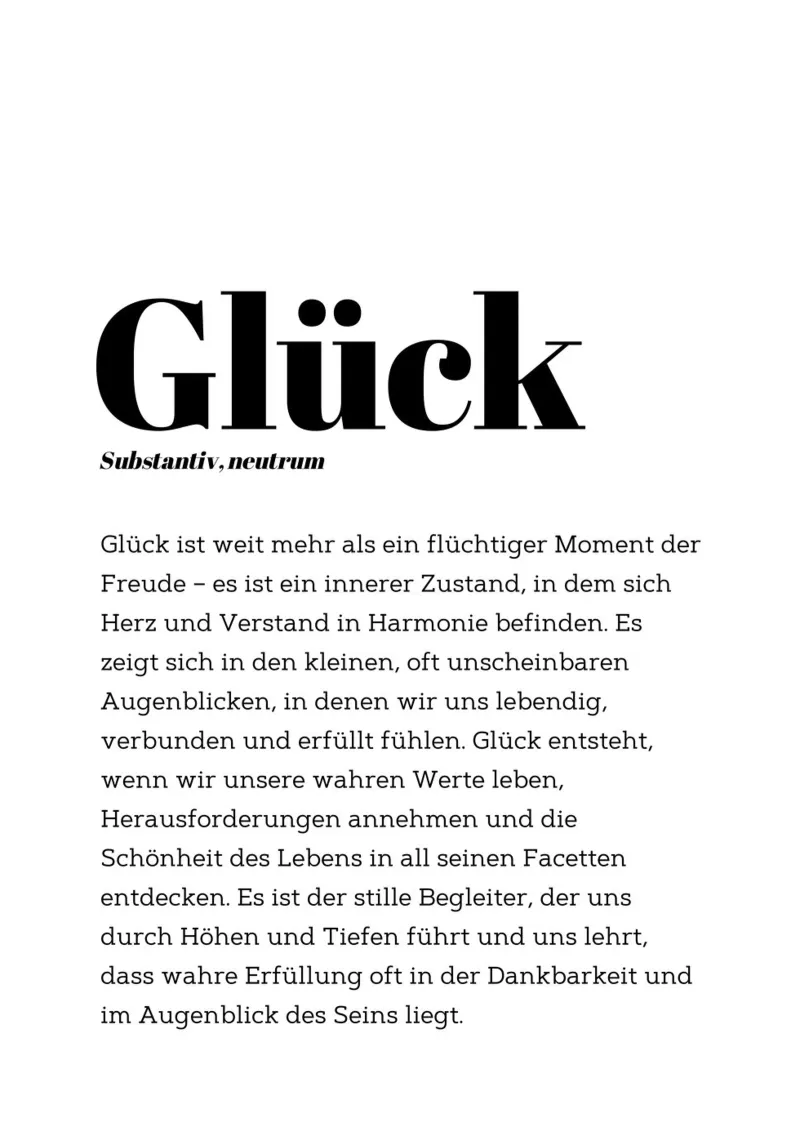 Definition Glück pellicola backlit da DigiWunderwerk