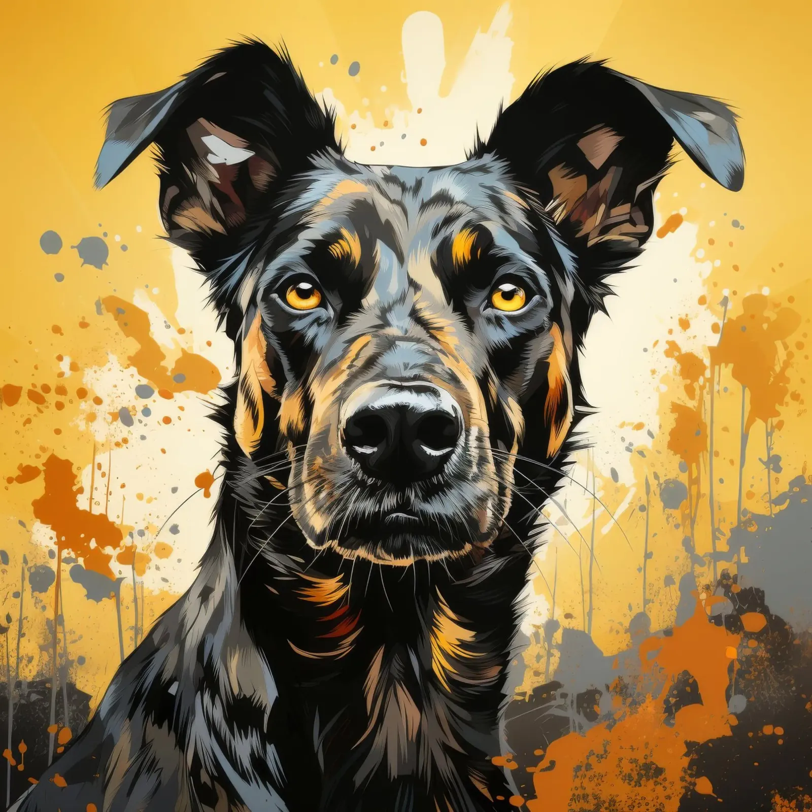 African Wild Dog Portrait poster by Animal Portraits