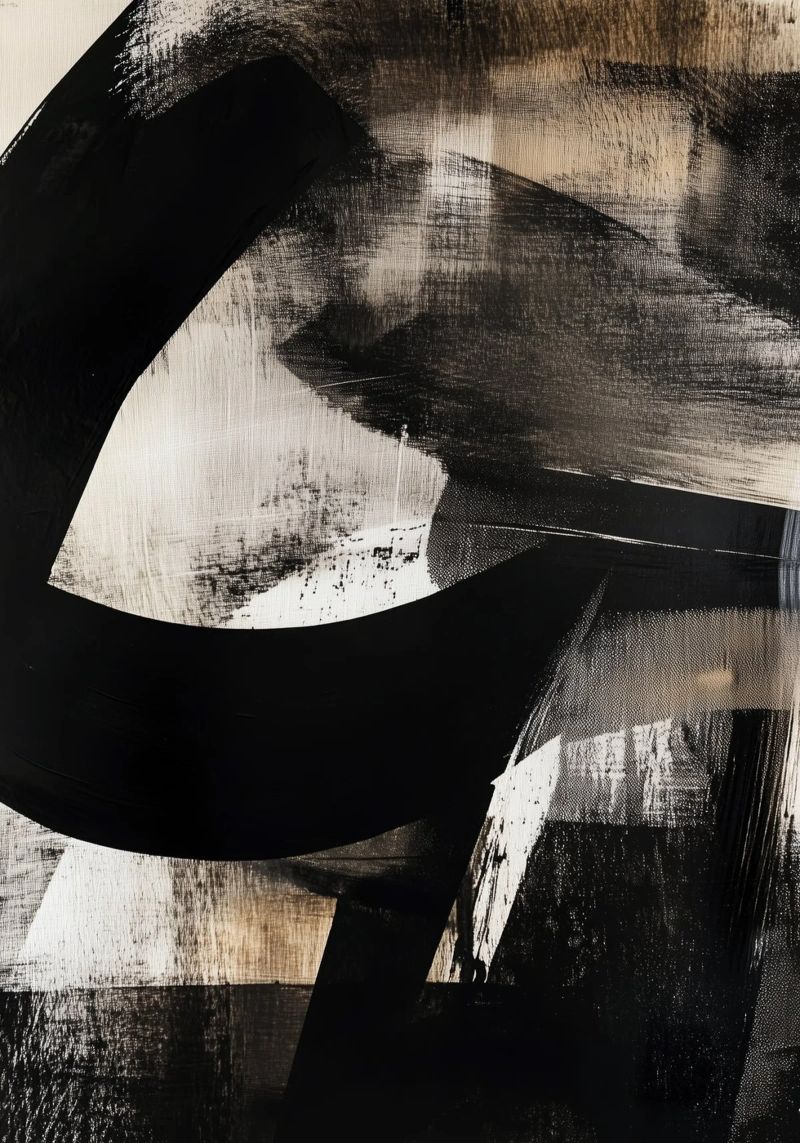 Pittura d'astrazione moderna e dinamica poster da Justyna Jaszke JBJart