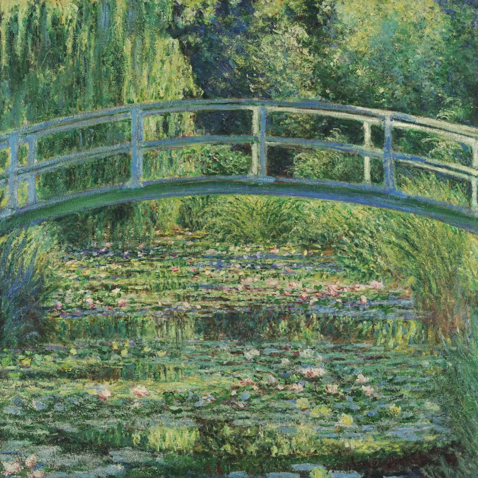 Claude Monet - Ninfee e ponte giapponese pellicola backlit da Timeless Artworks