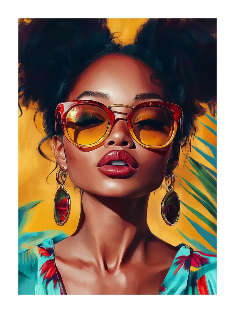 Sole tropicale alluminio dibond da Glitch & Glam