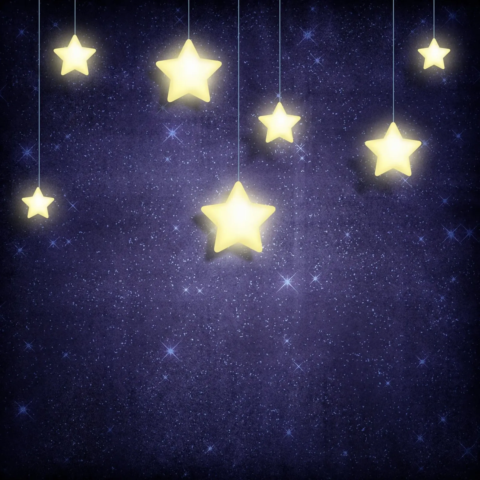 Luna e stelle poster con telaio in alluminio da Spiritual Touch