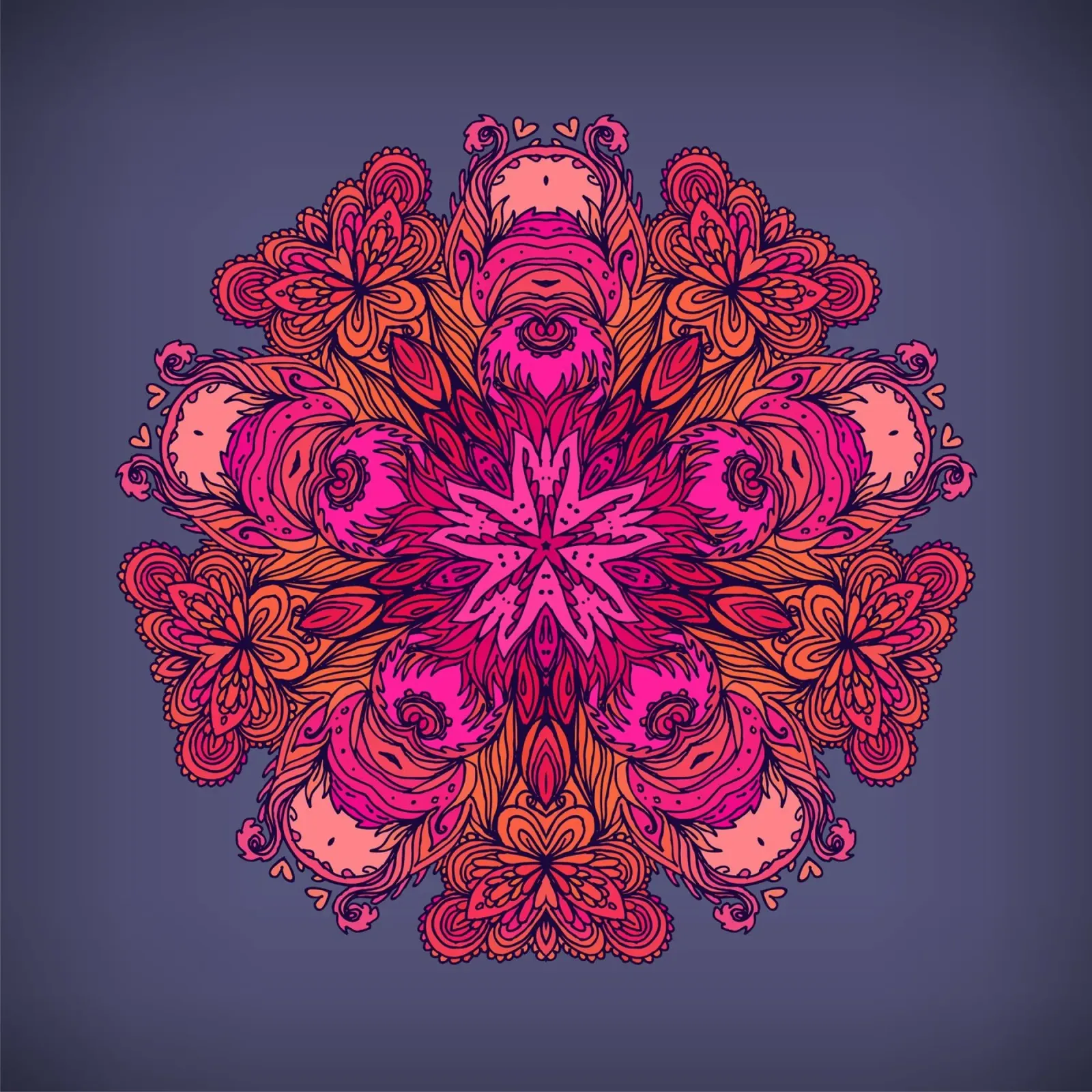 Mandala floreale pellicola backlit da Spiritual Touch