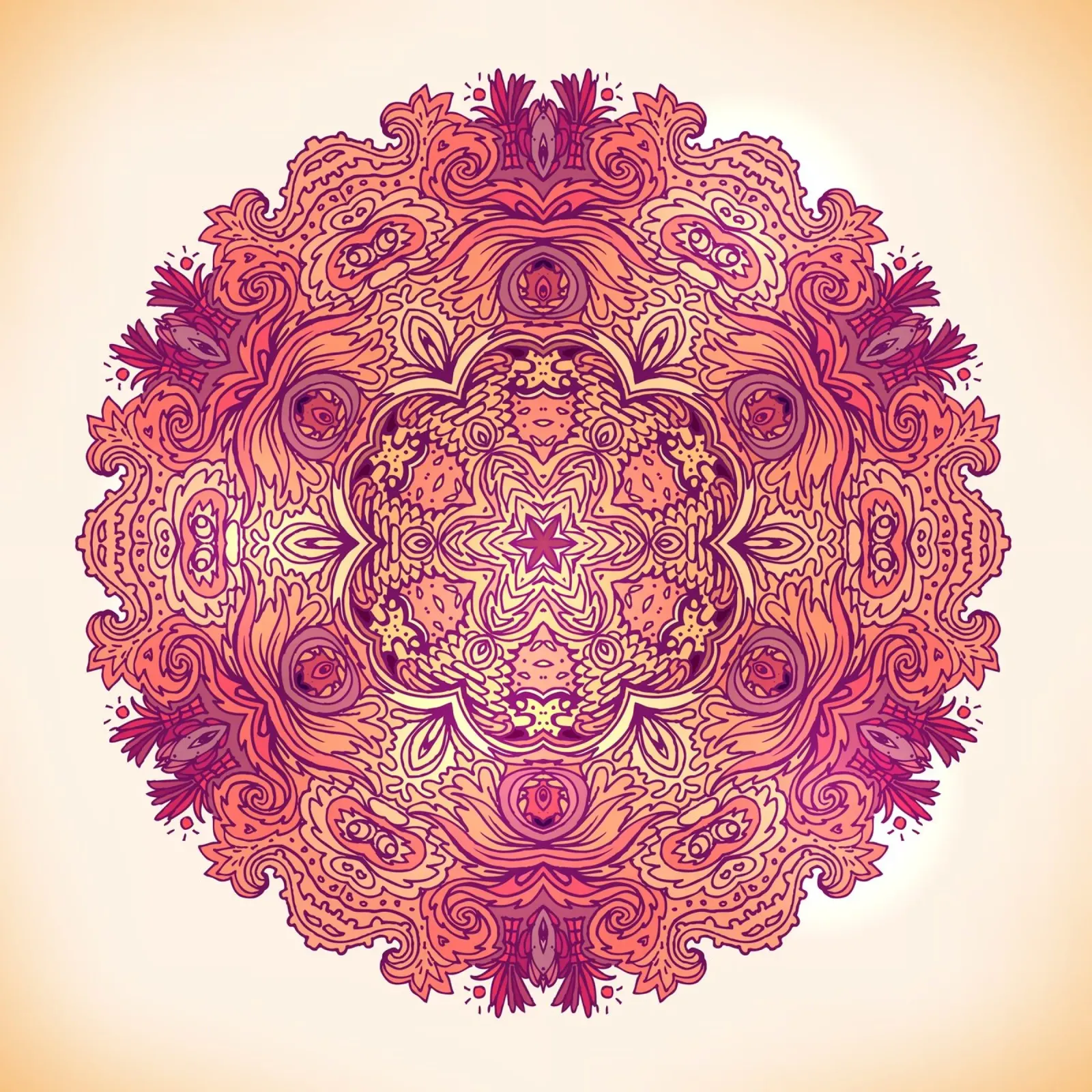 Mandala floreale pellicola backlit da Spiritual Touch