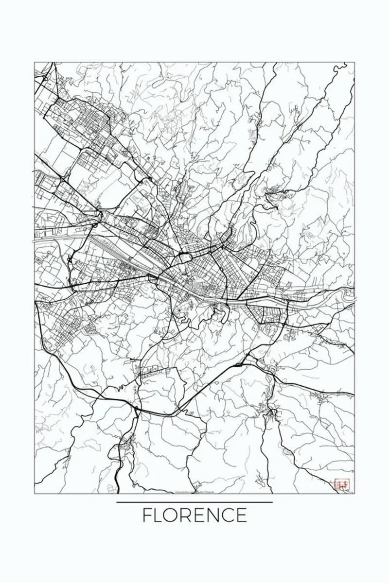 Florence Minimal carta hahnemühle da Hubert Roguski