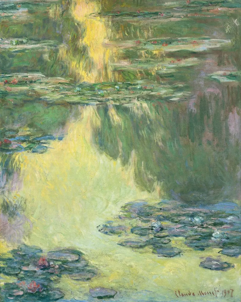 Claude Monet - Ninfee pellicola backlit da Timeless Artworks