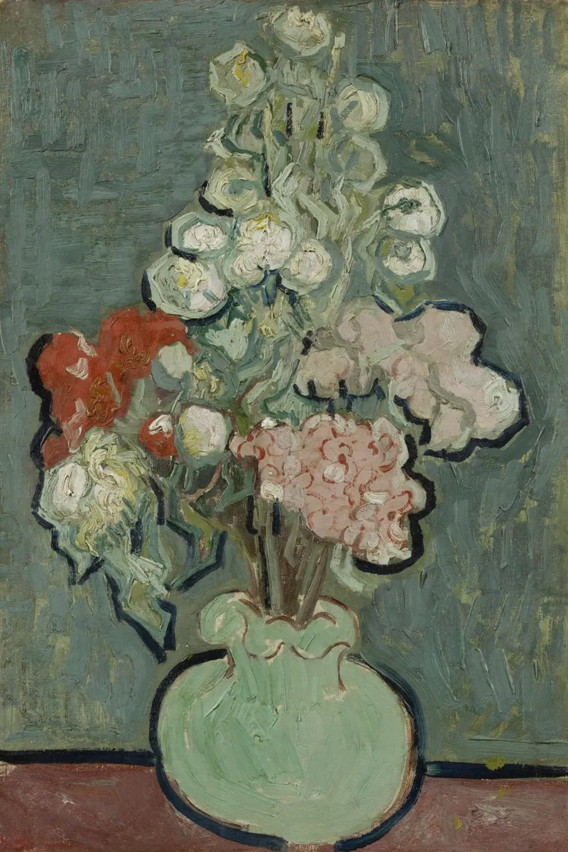 Vincent van Gogh - Vaso di fiori pellicola backlit da Timeless Artworks