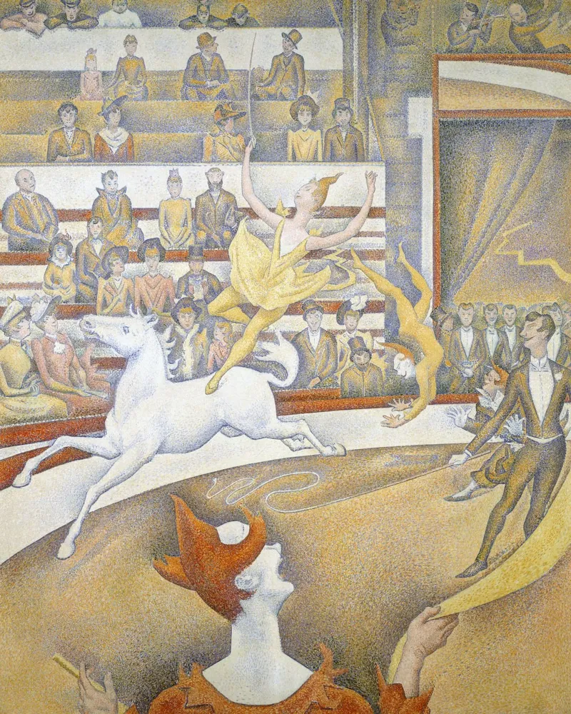 Georges Seurat - Der Zirkus Acryl-Glas von Timeless Artworks