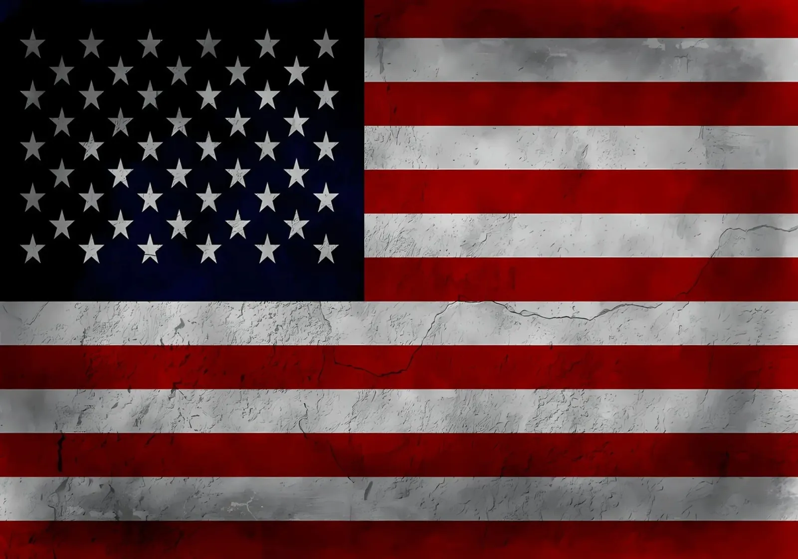 United States vintage flag hahnemühle by Joshua A Holmes