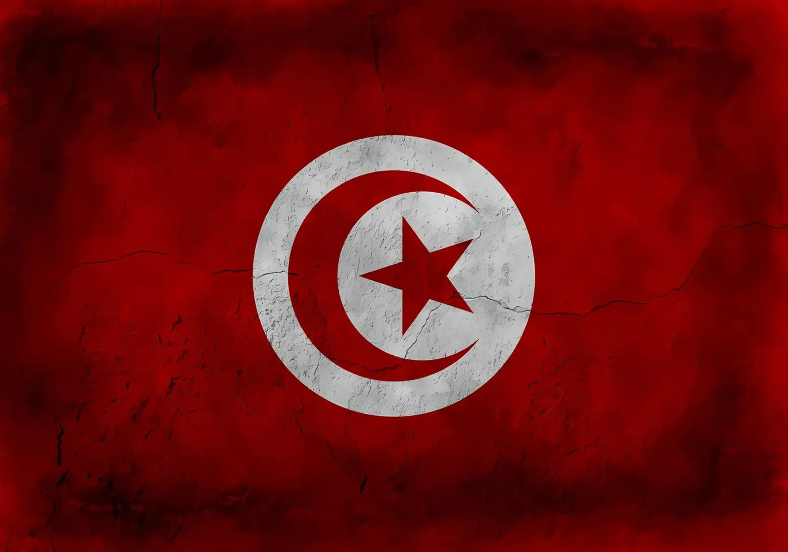 Bandiera d'epoca della Tunisia poster da Joshua A Holmes
