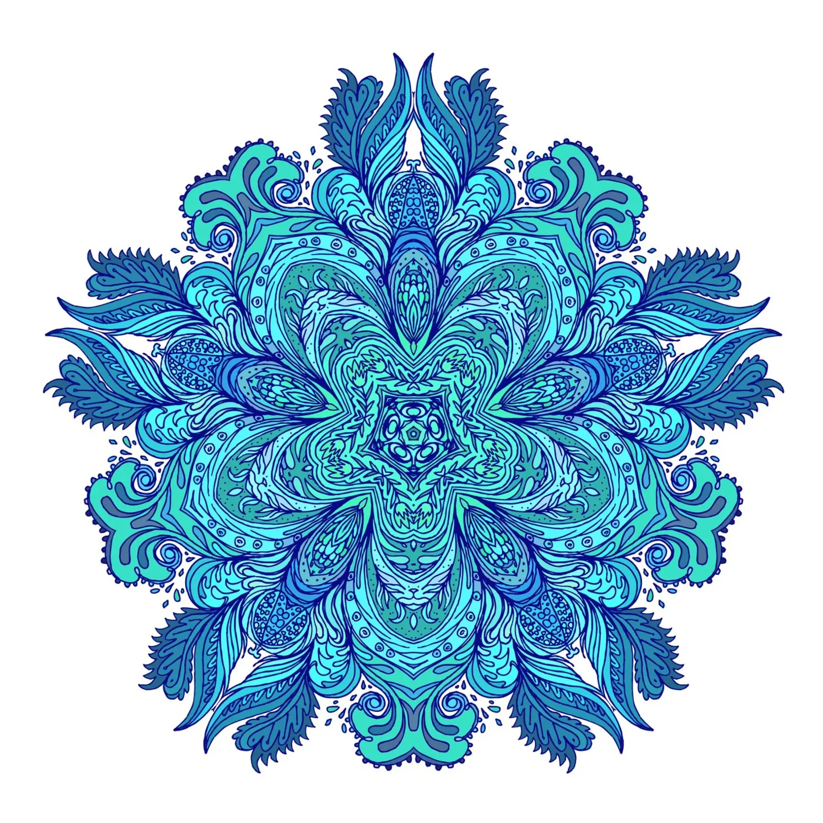 Mandala floreale pellicola backlit da Spiritual Touch