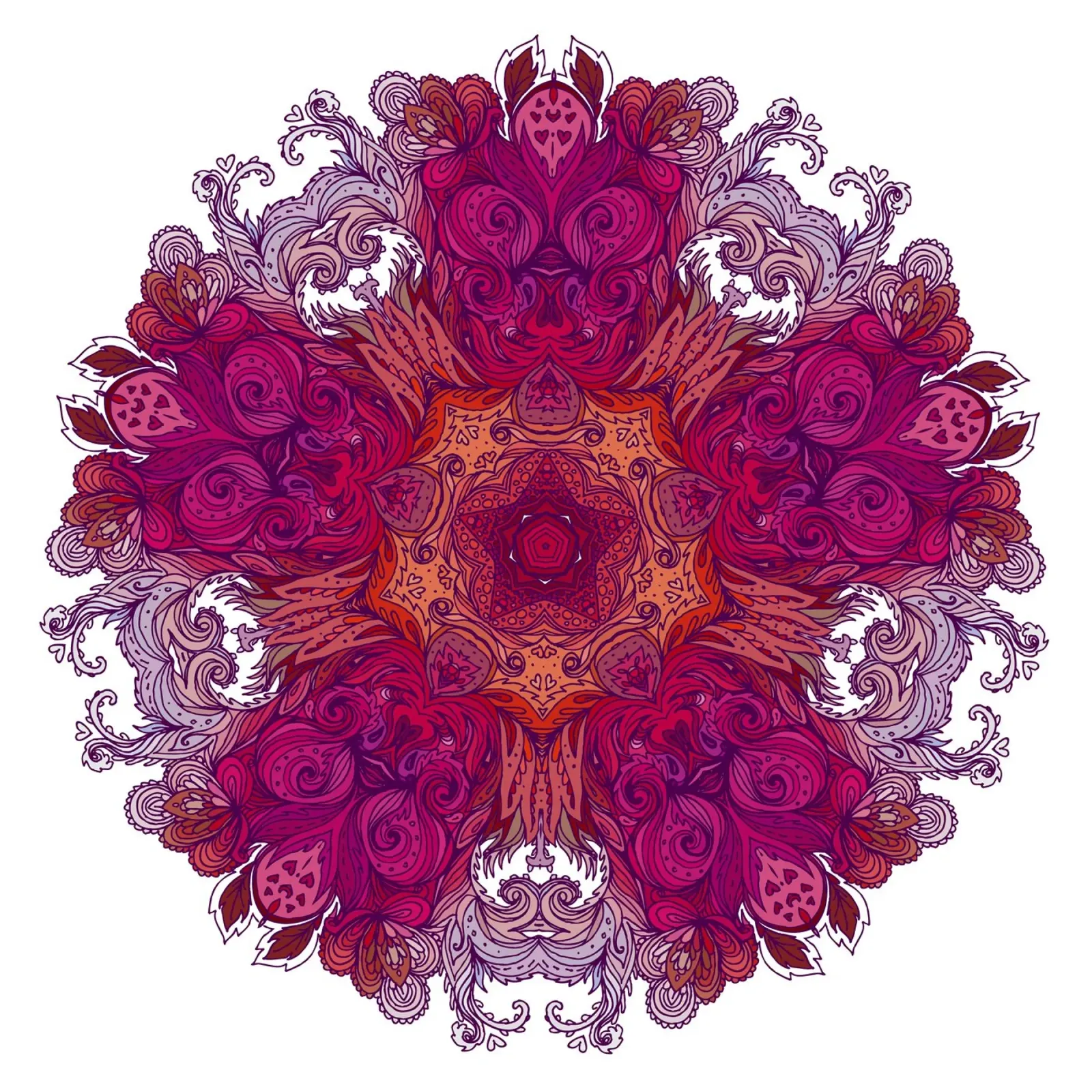 Mandala floreale pellicola backlit da Spiritual Touch