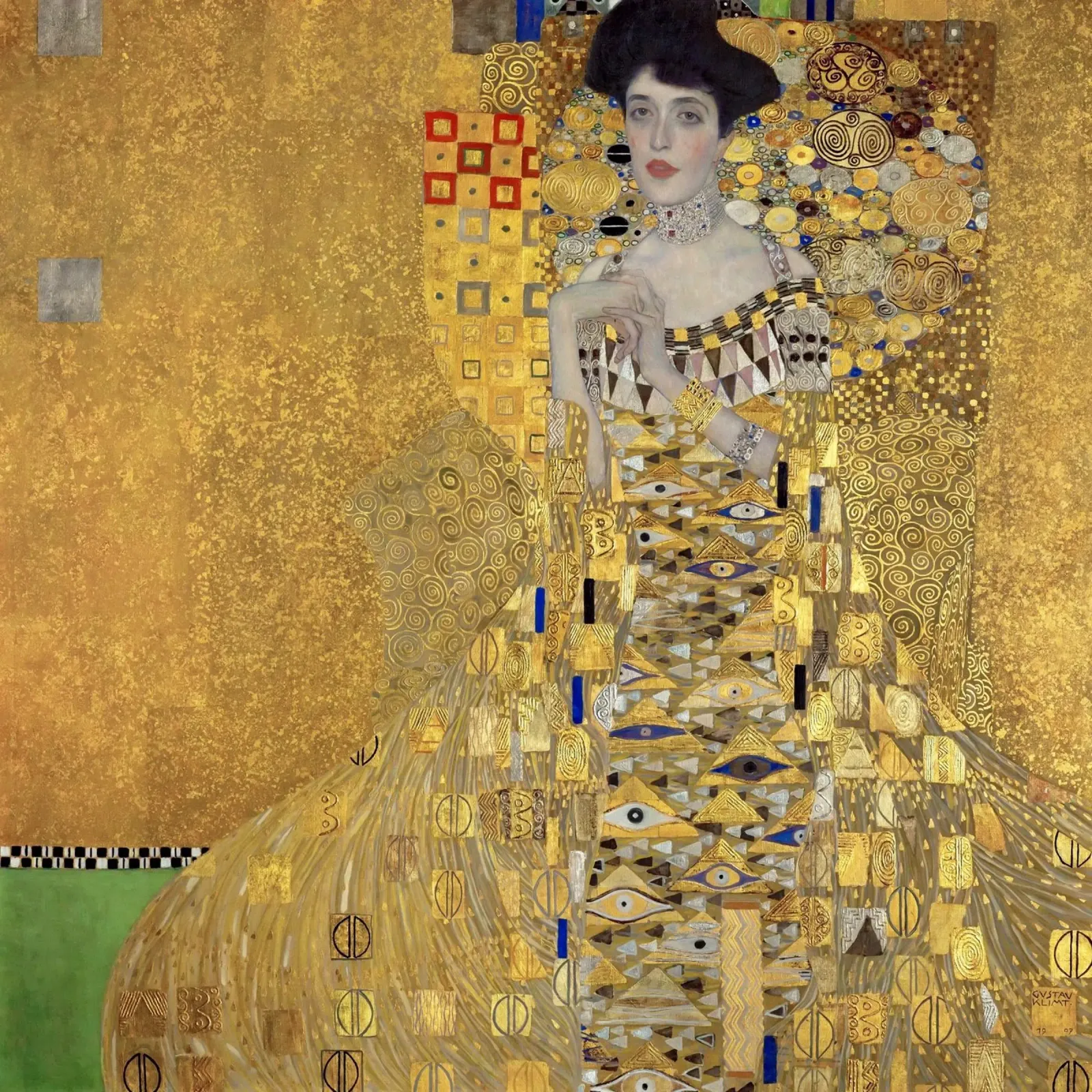 Klimt  Portrait of Adele Bloch-Bauer pellicola backlit da Venus Art