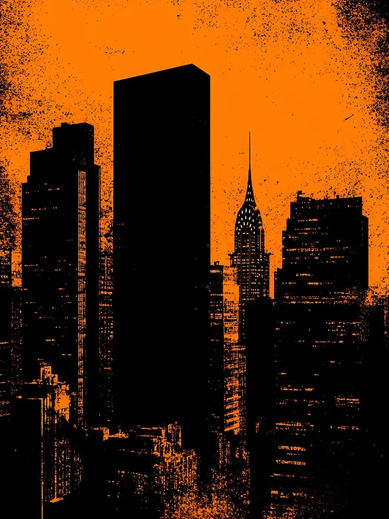 Città - Pop Art pellicola backlit da ColorCrash Gallery