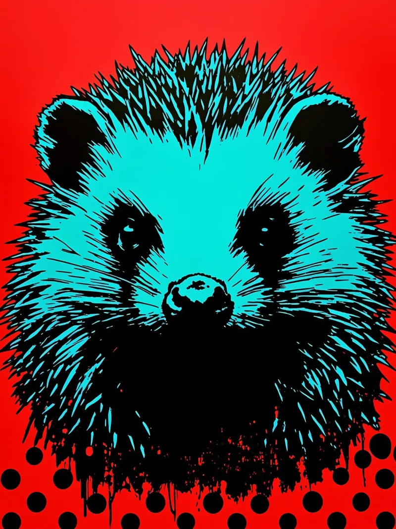 Riccio - Pop Art pellicola backlit da ColorCrash Gallery
