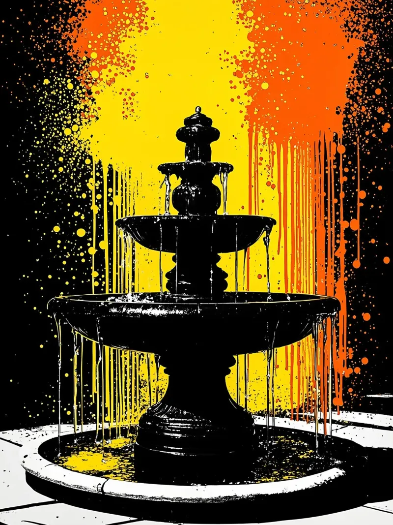 Fontana - Pop Art carta hahnemühle da ColorCrash Gallery