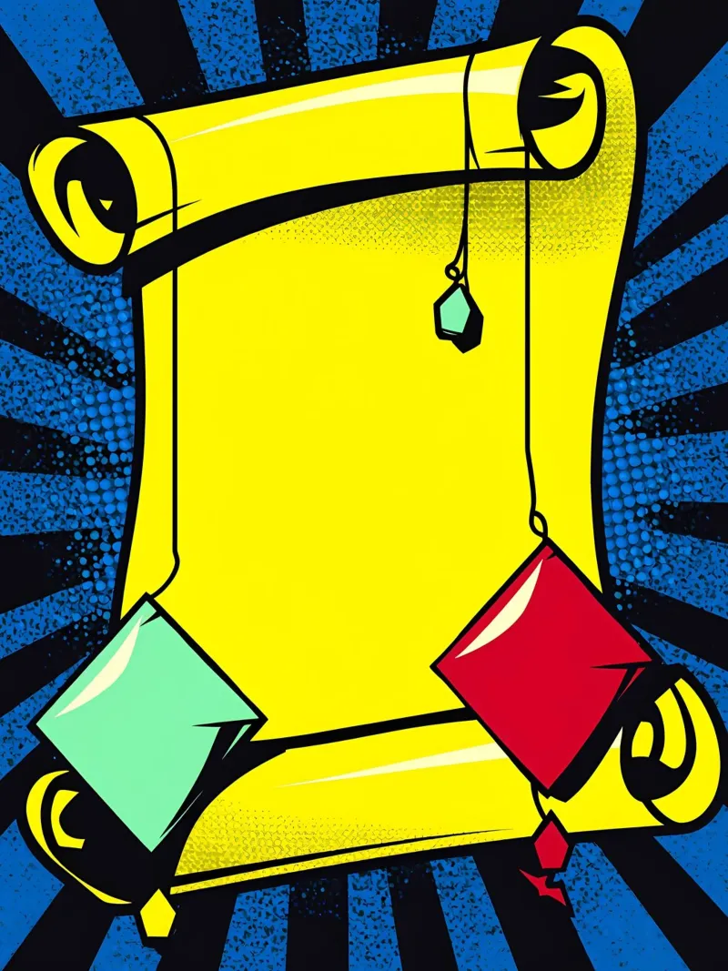Scroll - Pop Art pellicola backlit da ColorCrash Gallery