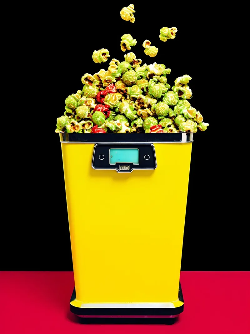 Macchina per popcorn - Pop Art pellicola backlit da ColorCrash Gallery