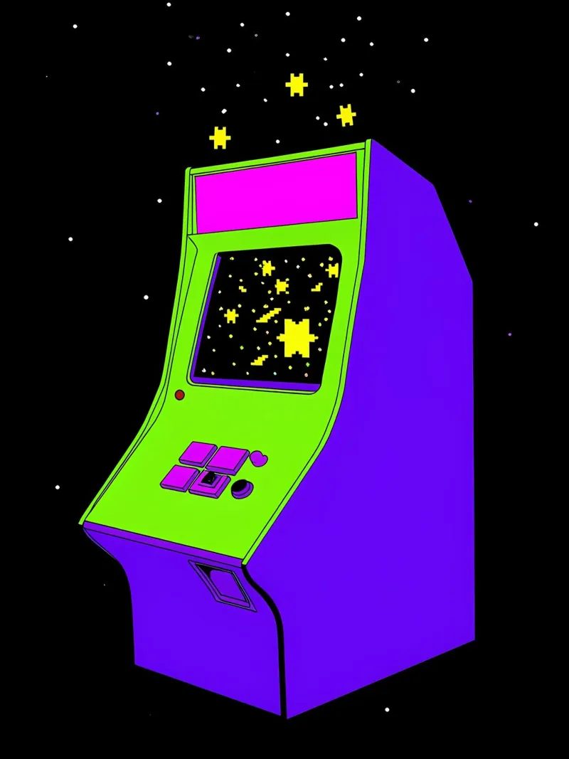 mobile arcade - Pop Art pellicola backlit da ColorCrash Gallery