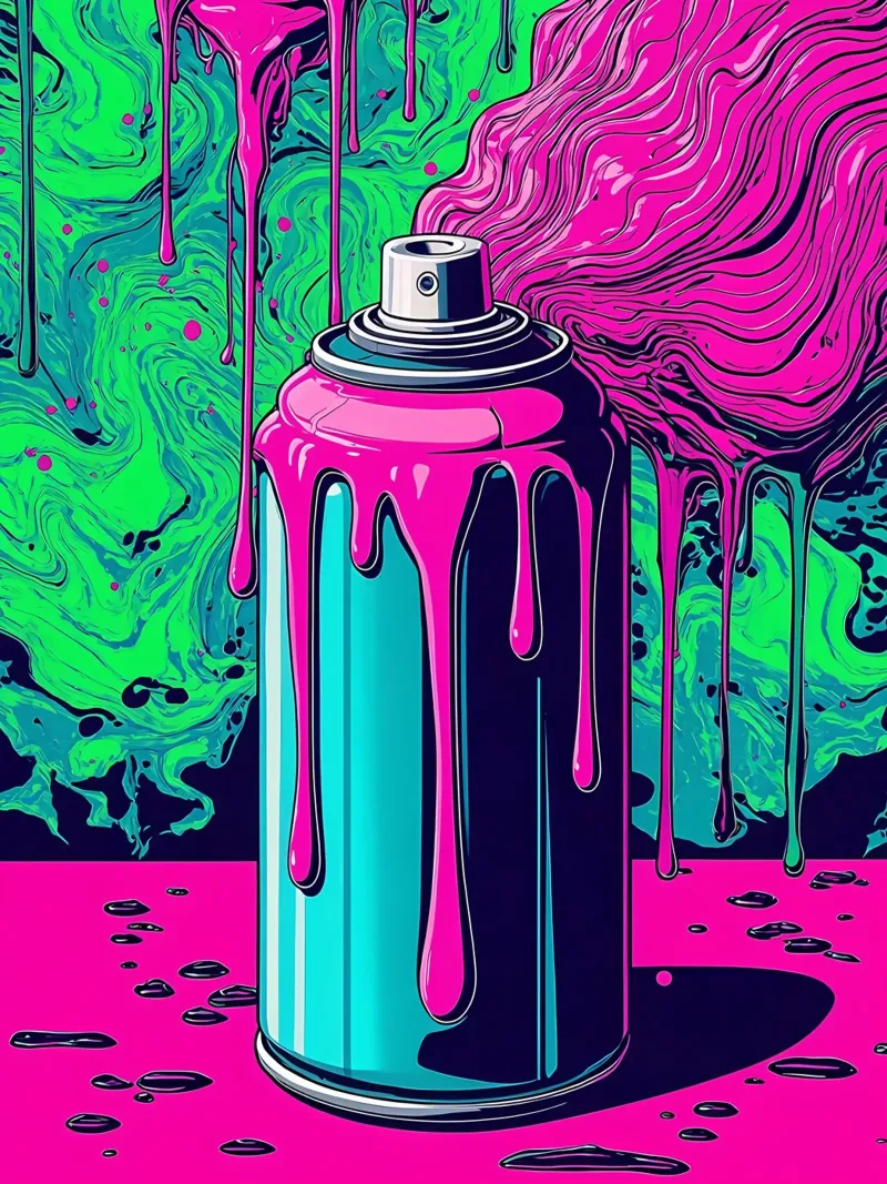 Spray Can - Pop Art forex plate by ColorCrash Gallery