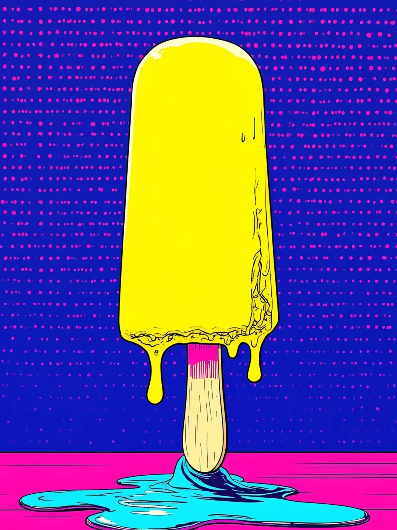 Popsicle - Pop Art pellicola backlit da ColorCrash Gallery
