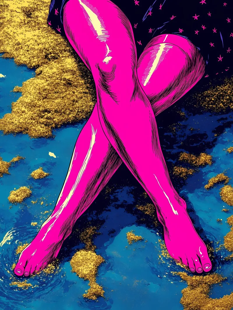 Chill In Sunlight - Pop Art pellicola backlit da ColorCrash Gallery