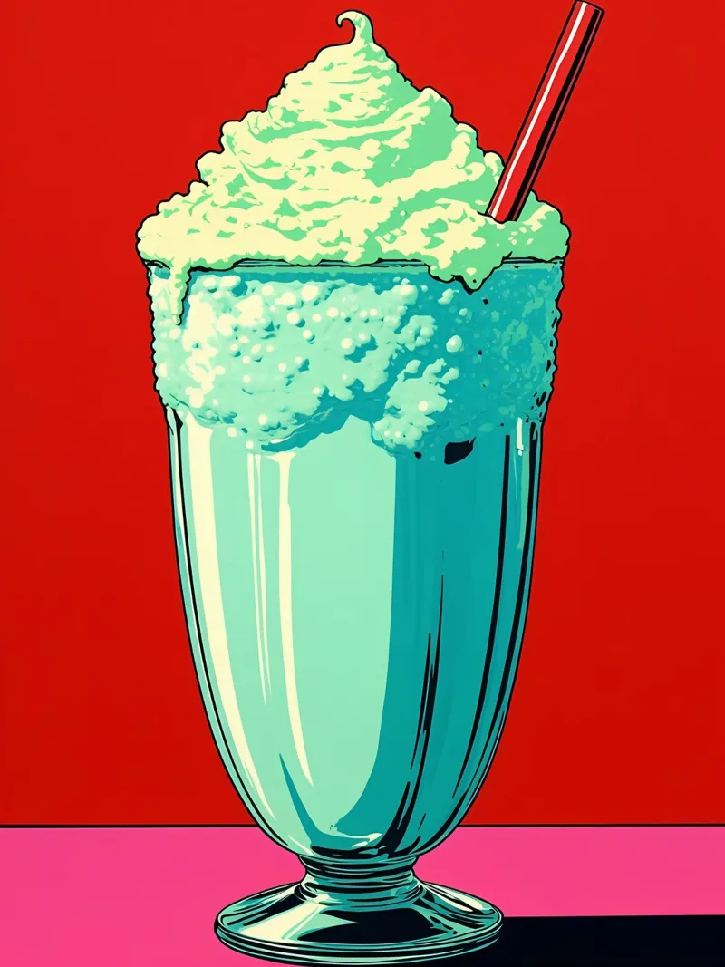 Mikshake - Pop Art pellicola backlit da ColorCrash Gallery