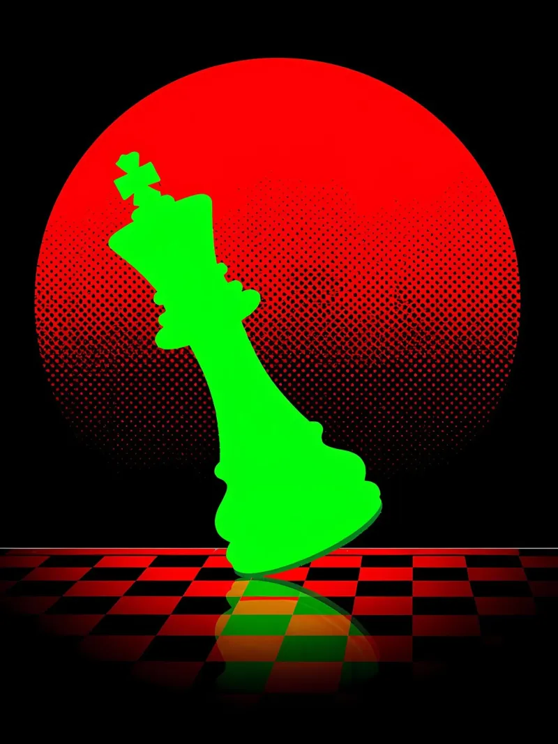 Scacchi - Pop Art pellicola backlit da ColorCrash Gallery