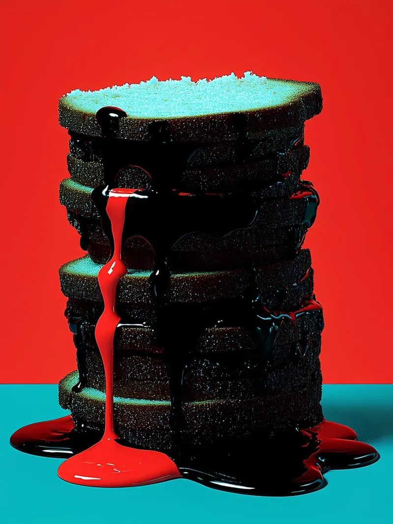 Pila di pane - Pop Art poster da ColorCrash Gallery