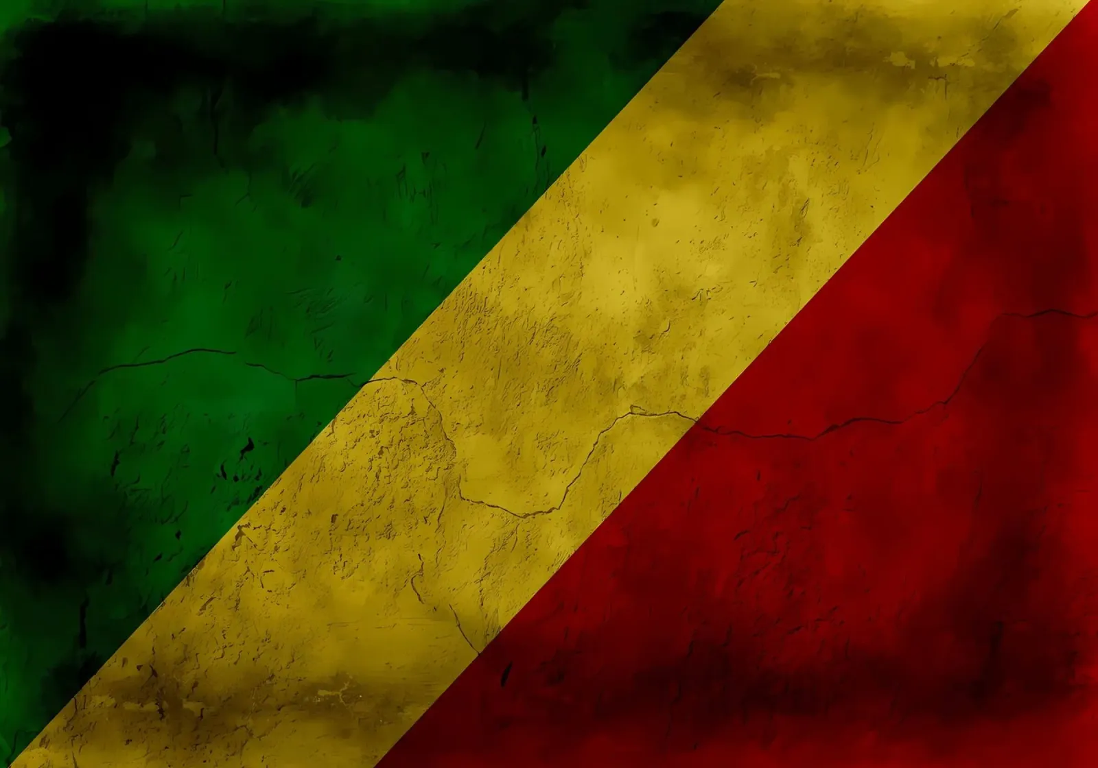 Congo 1 bandiera d'epoca carta hahnemühle da Joshua A Holmes