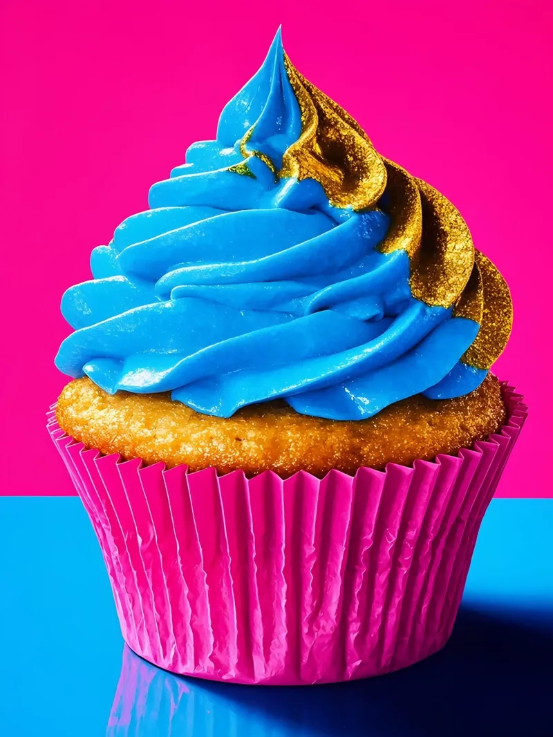Cupcake - Pop Art pellicola backlit da ColorCrash Gallery