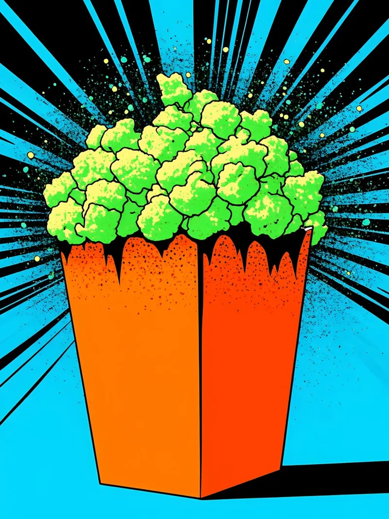 Popcorn - Pop Art carta hahnemühle da ColorCrash Gallery
