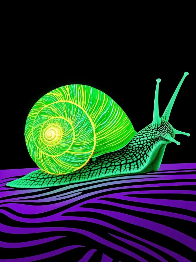 Lumaca - Pop Art alluminio dibond da ColorCrash Gallery