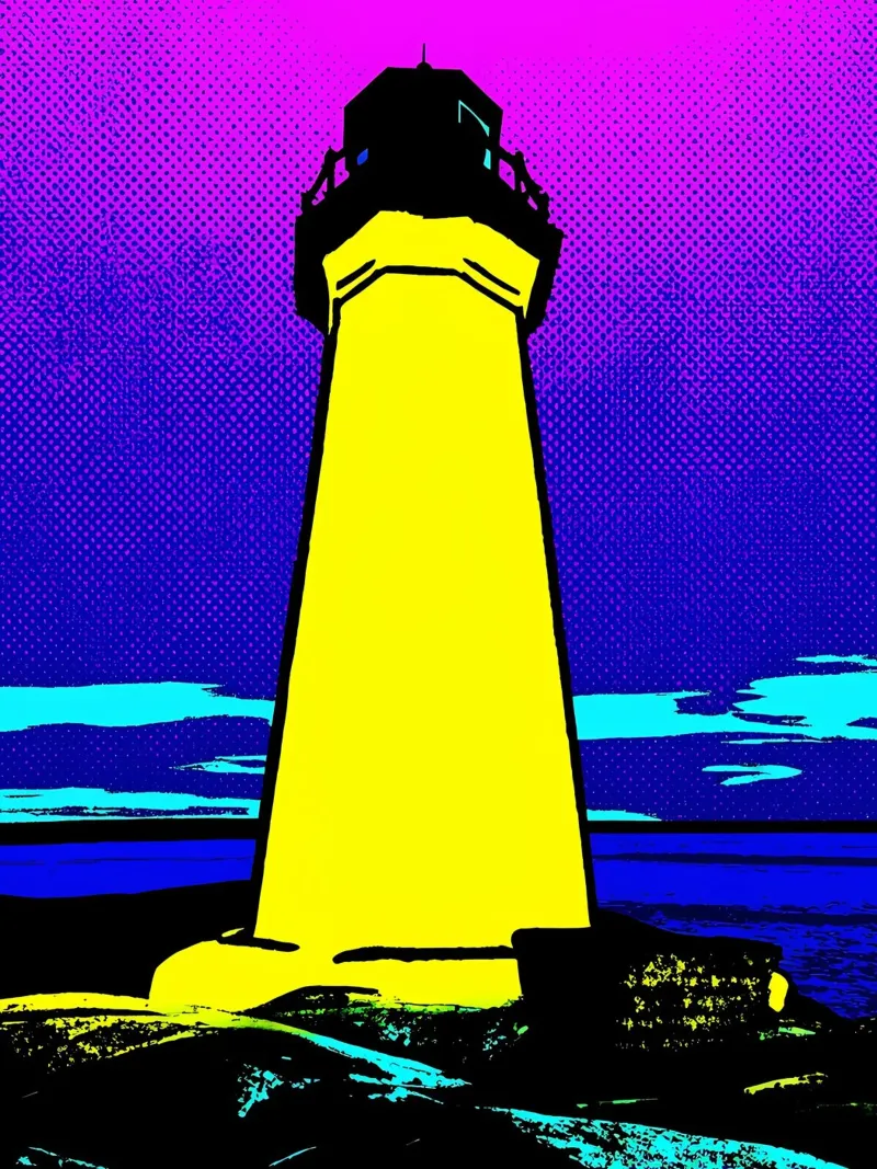 Faro - Pop Art pellicola backlit da ColorCrash Gallery