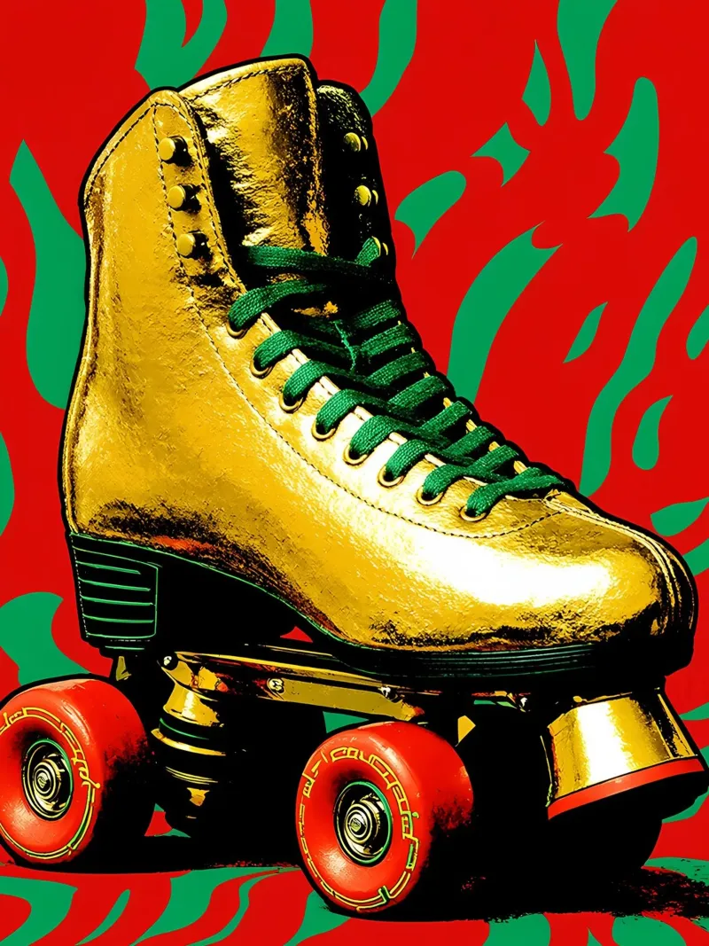 Pattini a rotelle - Pop Art pellicola backlit da ColorCrash Gallery