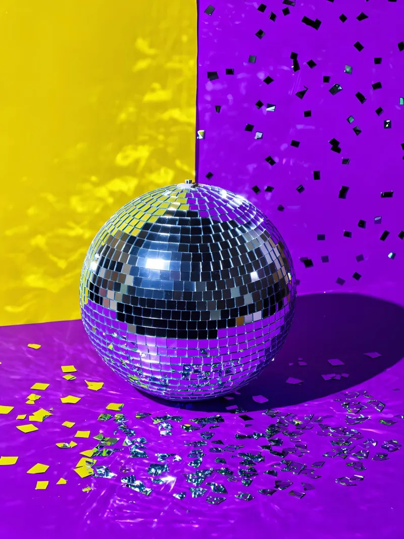 Disco Ball - Pop Art pellicola backlit da ColorCrash Gallery