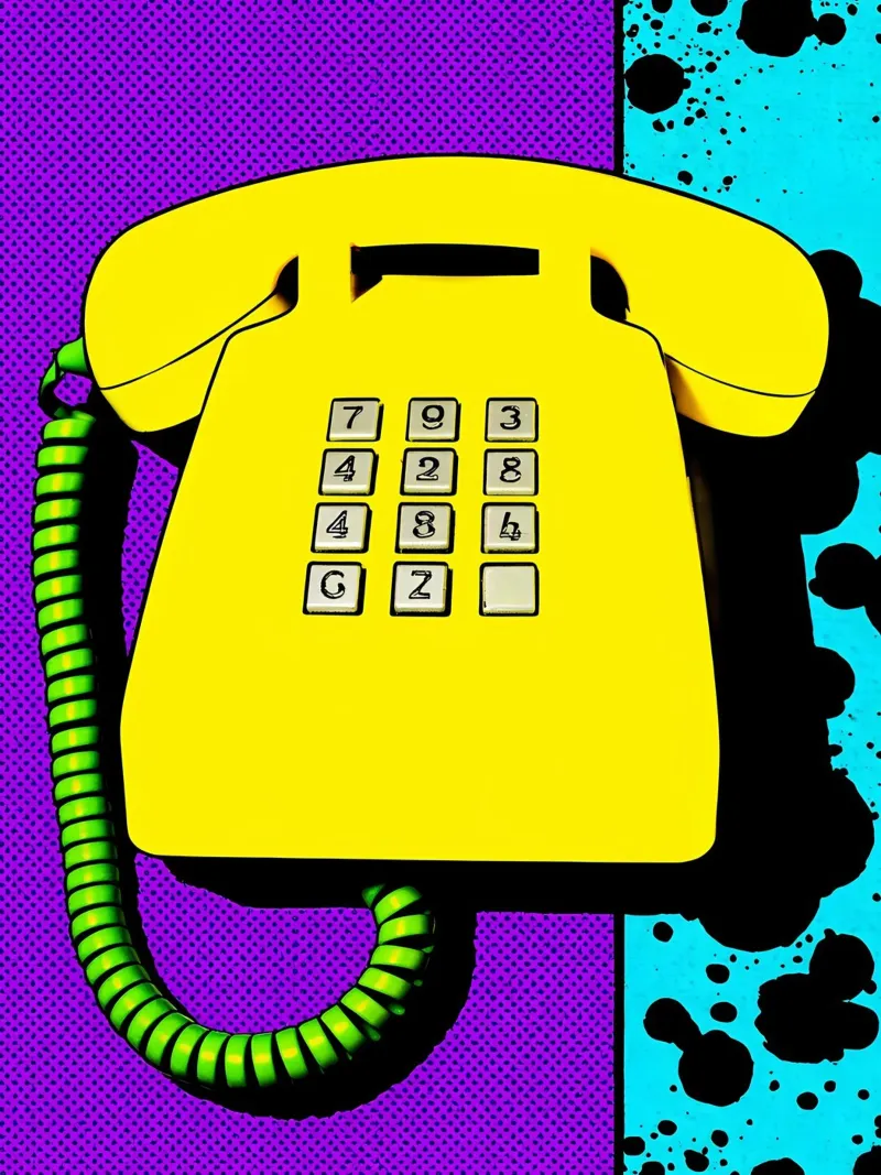 Telephone - Pop Art canvas by ColorCrash Gallery