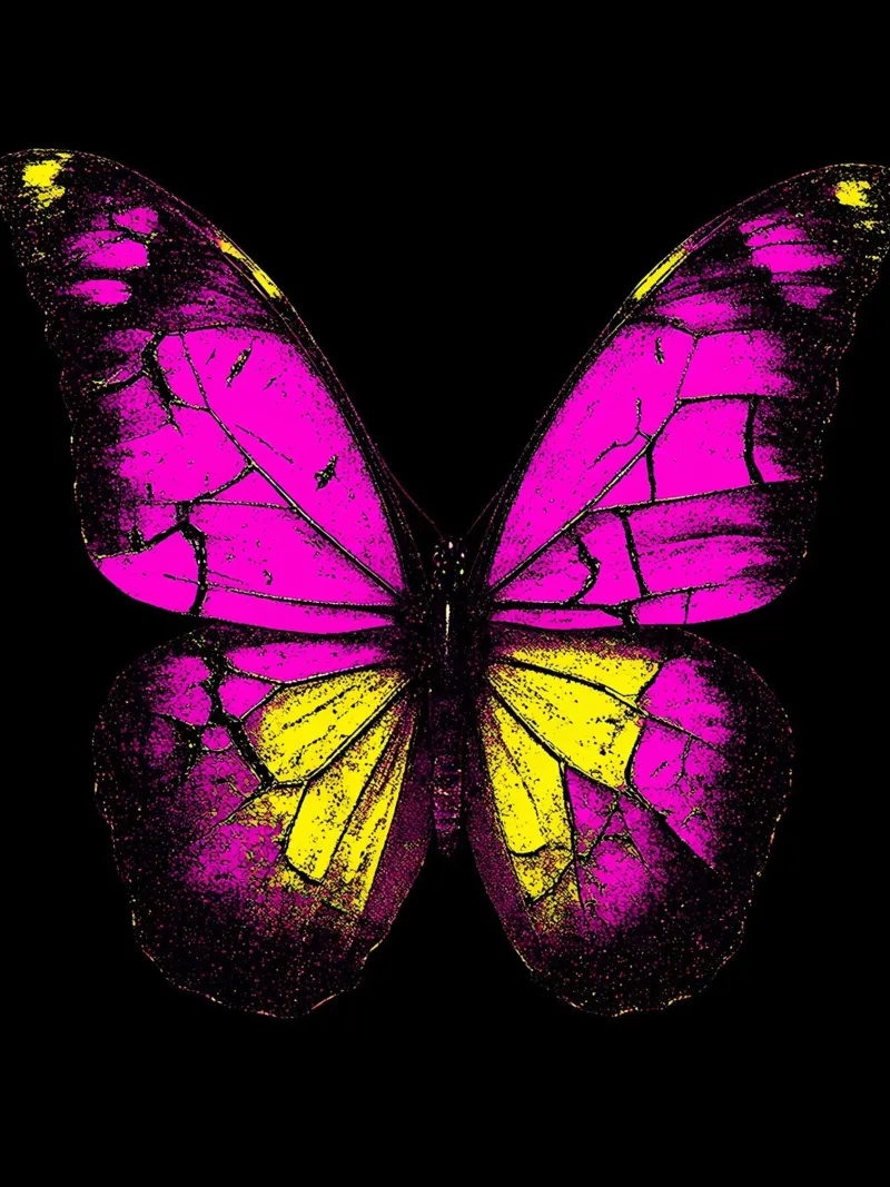 Farfalla - Pop Art pellicola backlit da ColorCrash Gallery