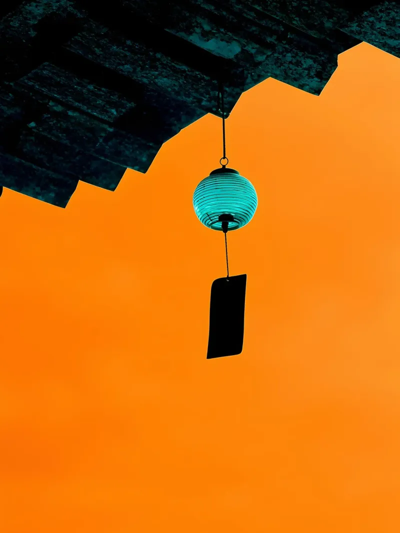 Hanging Wind Chime - Pop Art acrylic glass by ColorCrash Gallery