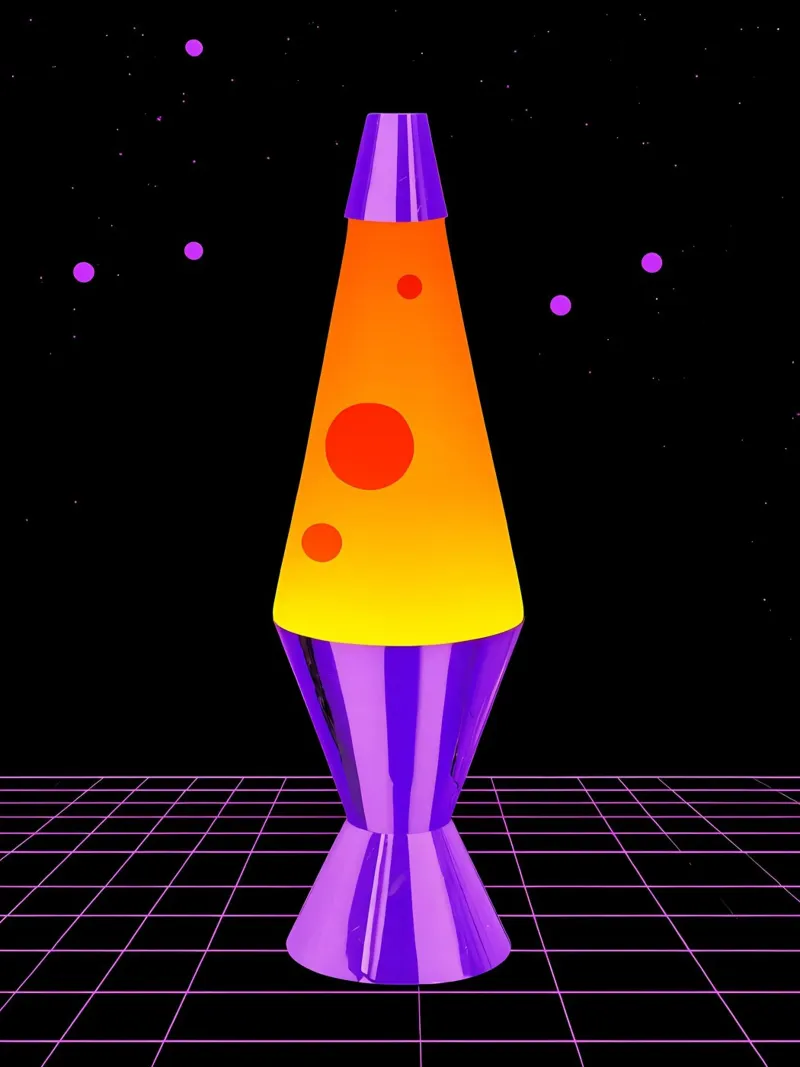 Lampada Lava - Pop Art pellicola backlit da ColorCrash Gallery