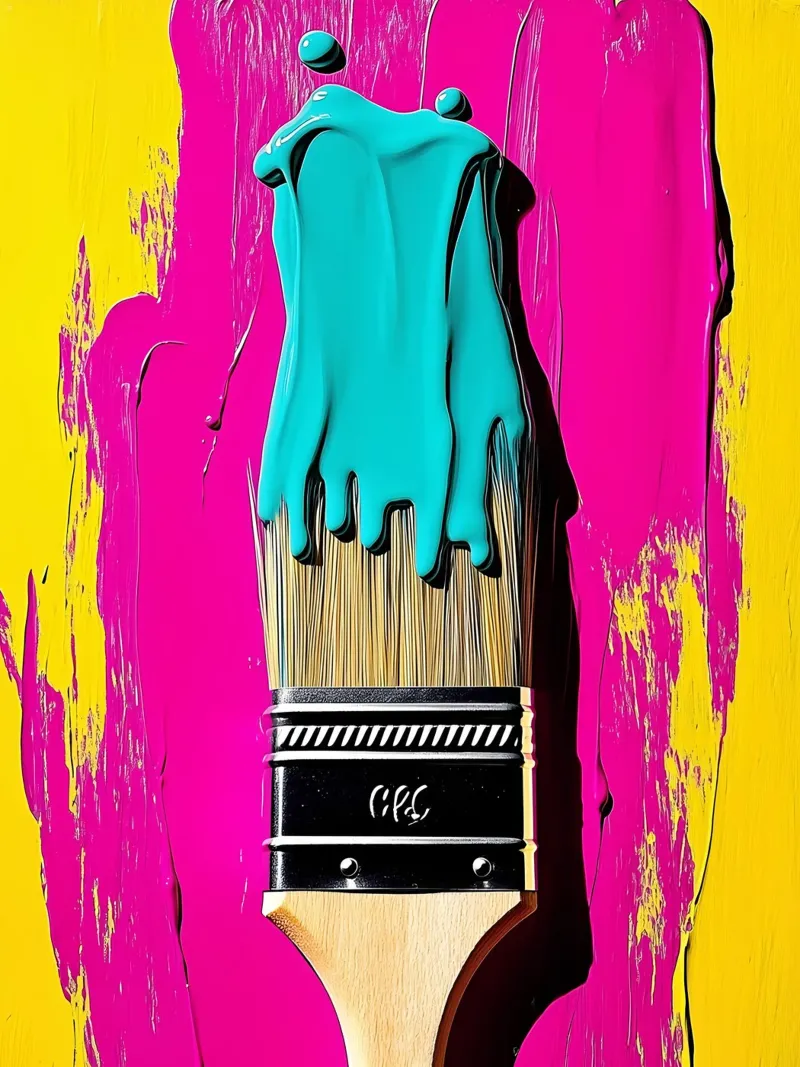 Pennello - Pop Art plexiglass da ColorCrash Gallery