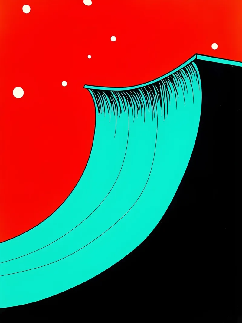 Skateboarding Rampe - Pop Art Poster mit Kunststoffrahmen von ColorCrash Gallery