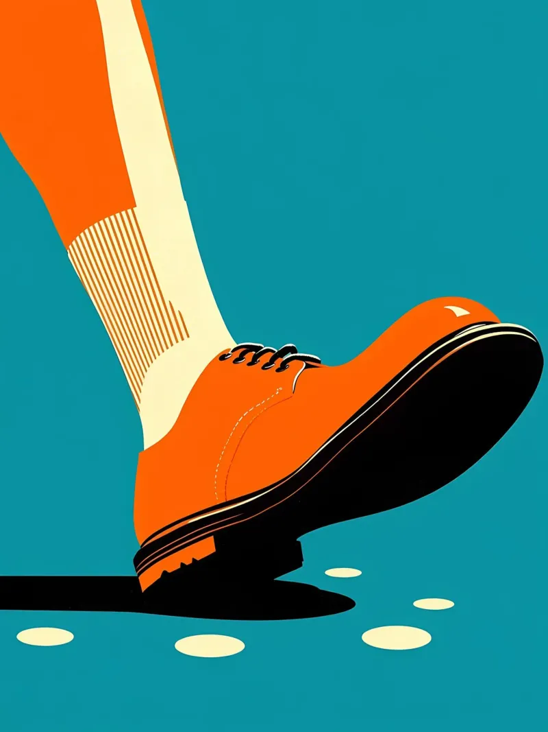 Retro Shoe- Pop Art pellicola backlit da ColorCrash Gallery