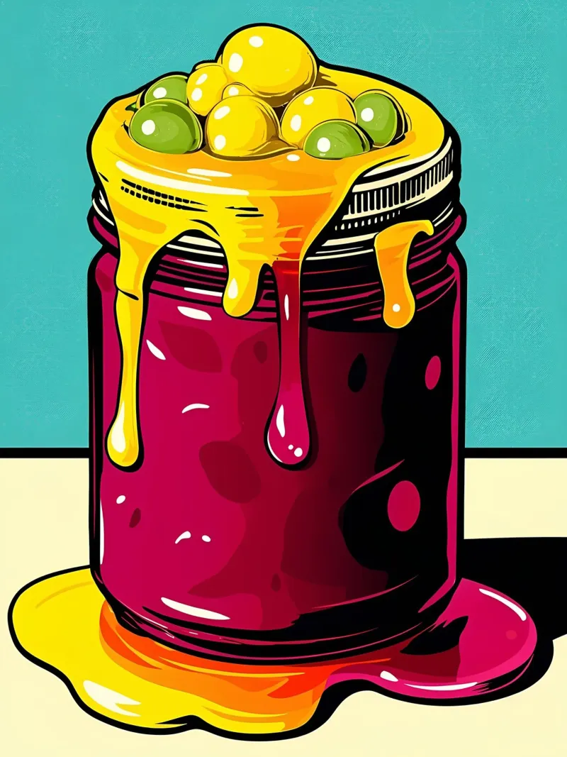 Burbujas en un tarro - Pop Art metacrilato de ColorCrash Gallery