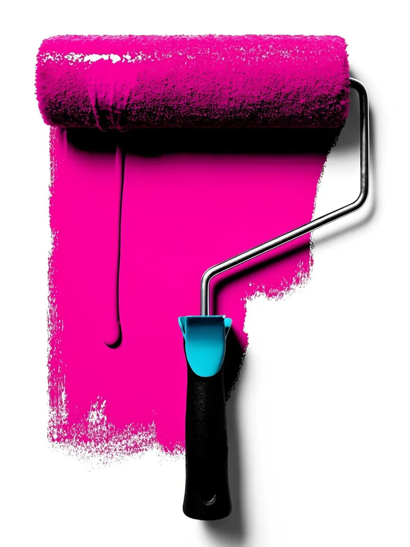 Rullo di vernice - Pop Art pellicola backlit da ColorCrash Gallery