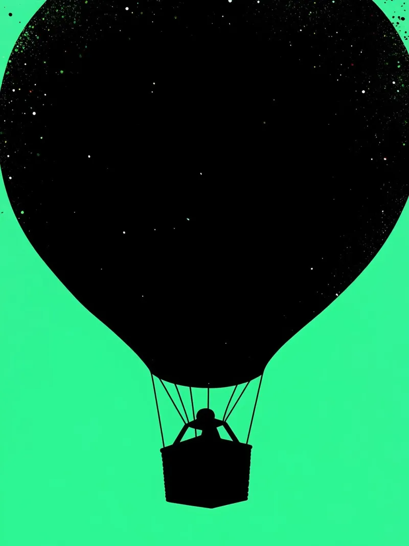 Mongolfiera - Pop Art pellicola backlit da ColorCrash Gallery