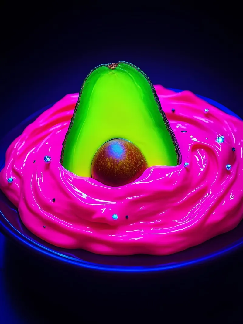 Avocado a immersione - Pop Art pellicola backlit da ColorCrash Gallery